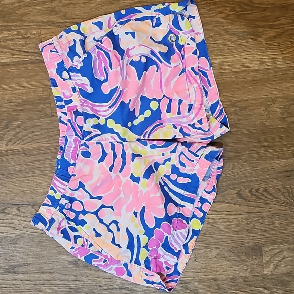 Lilly Pulitzer Pants - Lilly Pulitzer Sz S Catch And Release Print Vintage Board Prep Preppy Classic